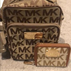 MK crossbody and wallet